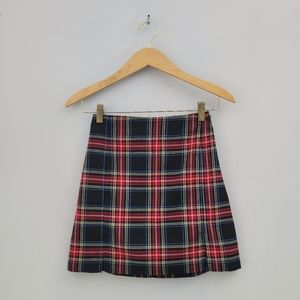 John Galt Tartan Plaid Mini Skirt One Size